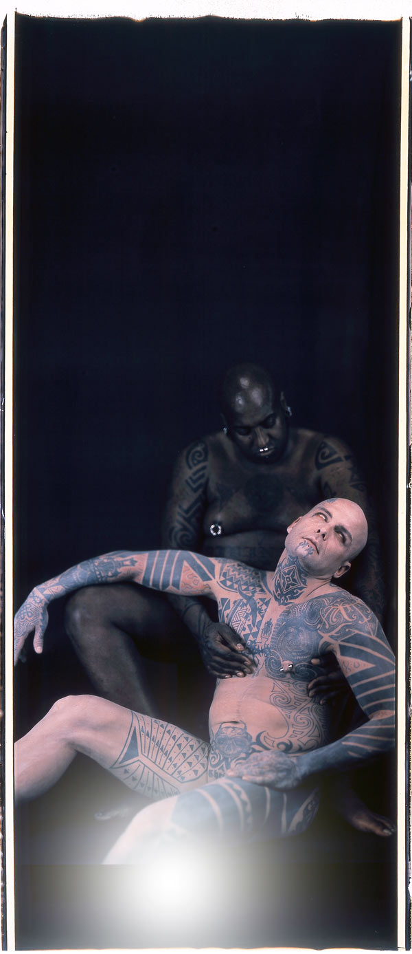 Catherine Opie (born 1961), Ron Athey/The Sick Man (from Deliverance), 2000. Polaroid, 110 x 41 inches. Courtesy of the artist, Regen Projects, Los Angeles, Tacoma Art Museum and The Bronx Museum of the Arts.