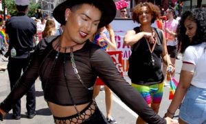 Non-binary NYC Pride Celebrant