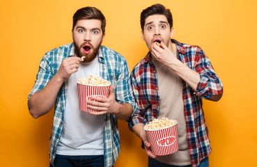 Popcorn-Eating Movie Guys