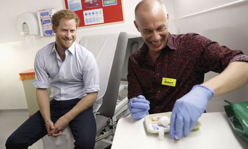 Prince Harry gets HIV test