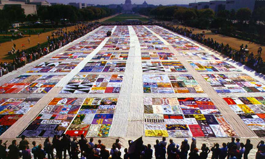 the AIDS quilt