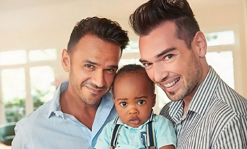 Gay Dads with baby