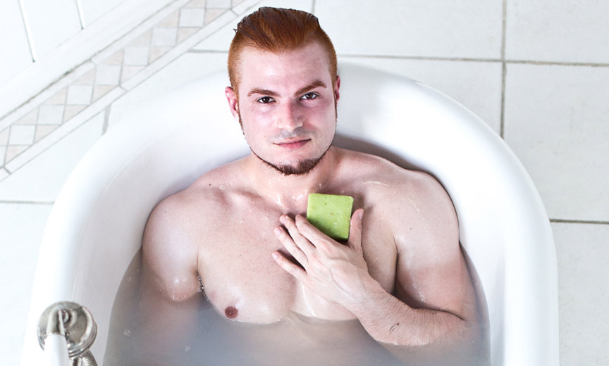 Ginger Guy in Bathtub