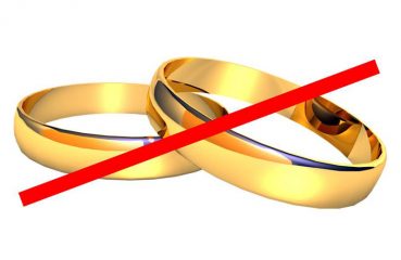 cancelled out wedding rings