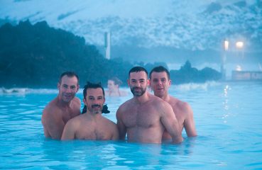 gay men in warm pool in iceland