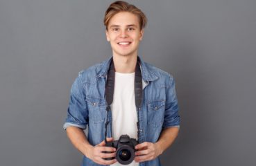 young male photographer