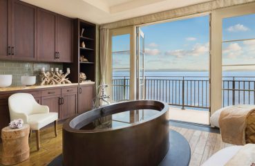 All images courtesy of Terranea resorts] [Captions: 1- Terranea Resort - The Spa at Terranea Copper Tub