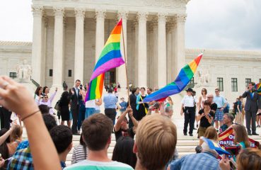 LGBTQ Protesters Outside the Supreme Court